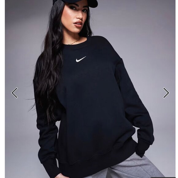 Nike Phoenix Fleece oversized sweatshirt in black size XS - Picture 3 of 3